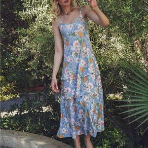 Smith & Quinn Floral Blue Maxi Dress